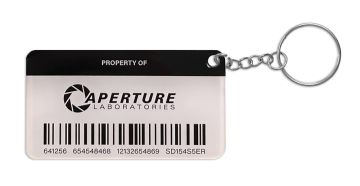 Portal Aperture Tag Keychain